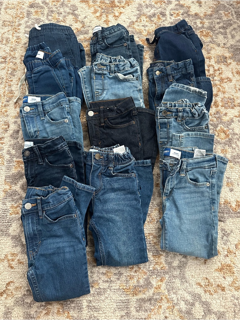 Old Navy Kids Denim Jeans Lot - Multiple Blue Washes